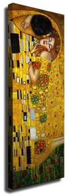 Vászon falikép, Gustav Klimnt másolat, A csók, aranysárga - GUSTAV