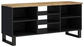 tömör mangó- és szerelt fa TV-szekrény 100 x 33 x 46 cm