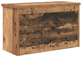 Fali Kabáthorog polcokkal Régi fa 50 x 20 x 30 cm Faanyag