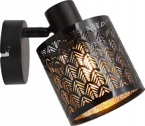 Toulouse fali lámpa 1 lángos fekete 840501-02