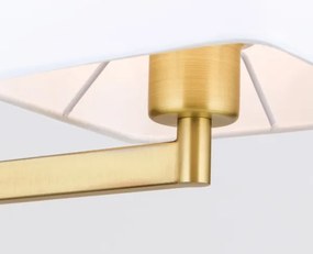 Orion LA 4-1209/1 - Asztali lámpa CARLTON 1xE27/40W/230V fehér/arany