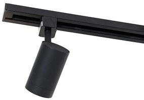 1-fázisú sínrendszer 3 spotlámpával és 3 függőlámpával fekete - Cavalux Jeana