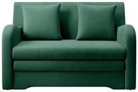 Zöld bársony kinyitható kanapé 130 cm Ario – ELTAP