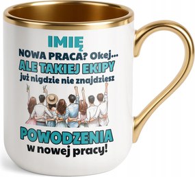 Prémium Bögre Arany Személyre szabott Búcsú Távozás Munka Ajándék