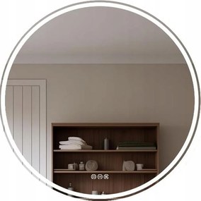 Fürdőszoba Tükör Led Világítás Kerek Érintőképernyős 80 CM Luvodi Fali