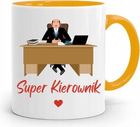 SĂĄrga Bögre VezetĆnek Szuper VezetĆ AjĂĄndĂ©k fĂ©nykĂ©pes nyomtatĂĄssal