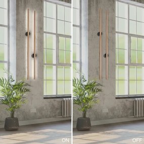 Brilagi - LED fali lámpatest WOODY LINE/7W/230V 4000K 60 cm tölgy