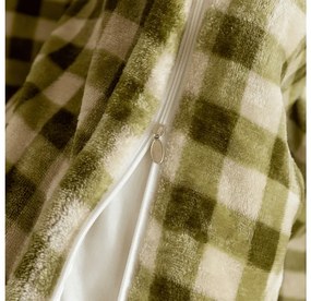 Mikroplüss ágyneműhuzat KELVIO zöld Ágyneműhuzat mérete: 2 db 70 x 90 cm | 200 x 220 cm