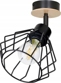 Mennyezeti lámpa Fali lámpa Fa állítható Loft lámpabúra gyémánt E27