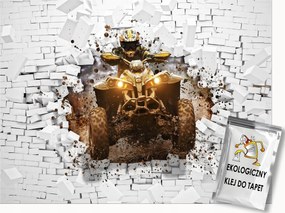 3D Quad Fotótapéta Fiú Játékos Tapéta Gyerekszobába 200x140