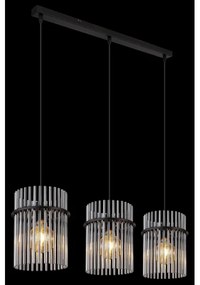 Globo 15698-3H - Csillár zsinóron GORLEY 3xE27/60W/230V fekete