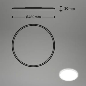 Briloner 3428-016 - LED Mennyezeti lámpa SLIM LED/30W/230V