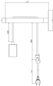 Brilliant - Fali lámpa JARBO 1xE27/60W/230V