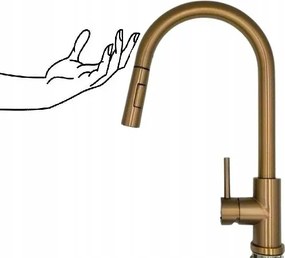 Konyhai csaptelep Réz érintőképernyős acél kifolyócső Ww Premium