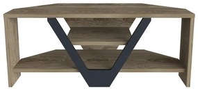 TV szekrény Karin - Walnut, Black