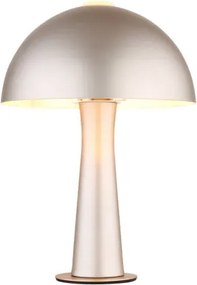 Globo 50670152 Asztali lámpa, matt cappuccino fém, fekete PVC kábel, billenőkapcsoló a kábelen, ø: 200 mm, M: 285 mm, kábelhossz: 1500 mm, 1xE14 25W 230V izzó nélkül