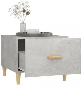 betonszürke szerelt fa dohányzóasztal 50 x 55 x 40 cm