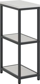 vidaXL Konyhai Tárolás polcokkal tárolóval Ezüst 60 x 50 x 92 cm Acél