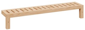 Fali Polc 62x10x12,5 cm Tömör Fa Dió