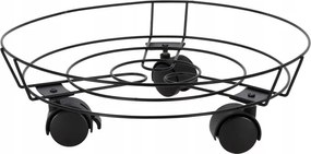 Kerekes virágtartó állvány fém robusztus Progarden 31,5 x 10 cm