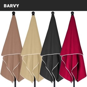 STILISTA Összecsukható napernyő 200 x 125 cm barna