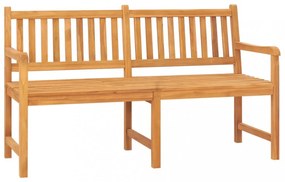 3 személyes tömör tíkfa kerti pad asztallal 150 cm