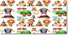 Fotótapéta falra edzett üveg Játékok 140x70