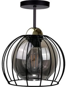 Felületre szerelhető csillár SOLO BLACK 1xE27/60W/230V fekete/arany