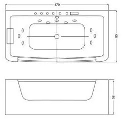 Rhone E-Drive kád Flipper csapteleppel