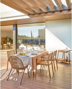 Natúr színű tömörfa kerti szék Hanzel – Kave Home