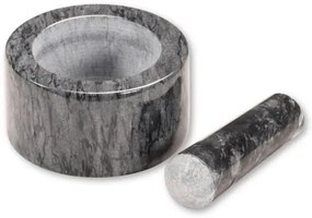 Kesper 71504 Márvány mozsár kalapáccsal, fekete,cm átmérő 13 cm