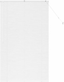 vidaXL Zsalugáter Redőnyök Fehér 175 x 105 cm Alumínium