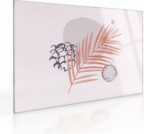 Üveg kép - Lila minimalizmus N⁰3 (70x50 cm)