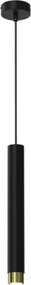 Ewilight Függő mennyezeti lámpa Tube Lux miniGU10 fekete/arany