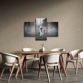 Kép - erdő őr, fekete-fehér (90x60 cm)