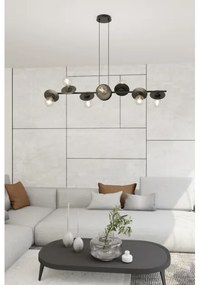 Csillár zsinóron TOKEN 8xE27/15W/230V fekete