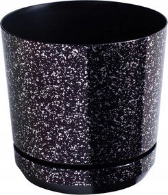 Virágtartó Dekor átm. 12 cm fekete márvány szín