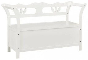 fehér tömör fenyőfa pad 107 x 45 x 75,5 cm