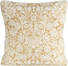 Dekoratív párnahuzat 50X50 virágmintás, lenvászon