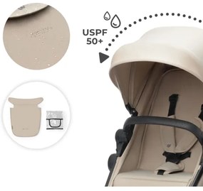 KINDERKRAFT - Kombinált babakocsi 3in1 NEWLY Sand bézs + autósülés MINK PRO