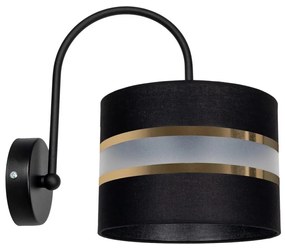 Fali lámpa CORAL 1xE27/60W/230V fekete