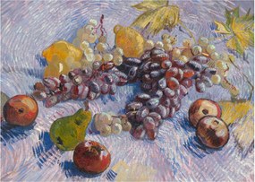 Kép - Vincent van Gogh, Grapes, Lemons, Pears, and Apples, reprodukciók (70x50 cm)