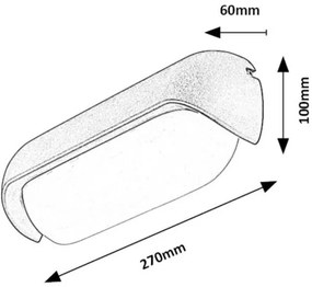 Rabalux 77041 - LED Kültéri fali lámpa HULST LED/13W/230V IP54 antracit