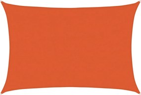 vidaXL narancssárga négyszögletű HDPE napvitorla 160 g/m² 5x6 m