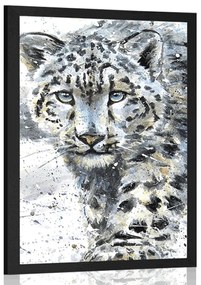 Poszter rajzolt leopárd
