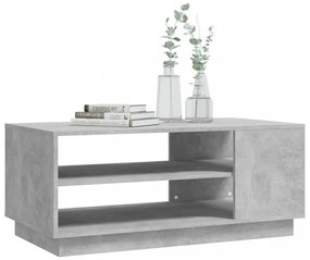 betonszürke szerelt fa dohányzóasztal 102x55x43 cm