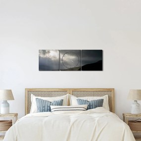 A közeledő vihar képe (órával) (90x30 cm)
