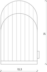 Pamut edényfogó kesztyű Rubi – noo.ma