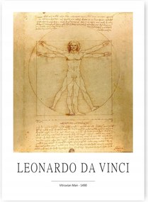 Leonardo Da Vinci Vitruvian Man A1 59,4x84cm #328