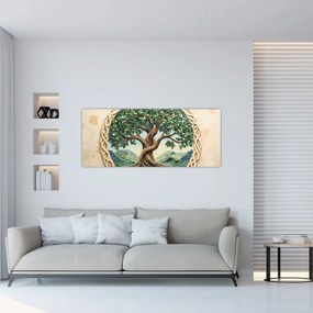 Kép – Fonott életfa (120x50 cm)